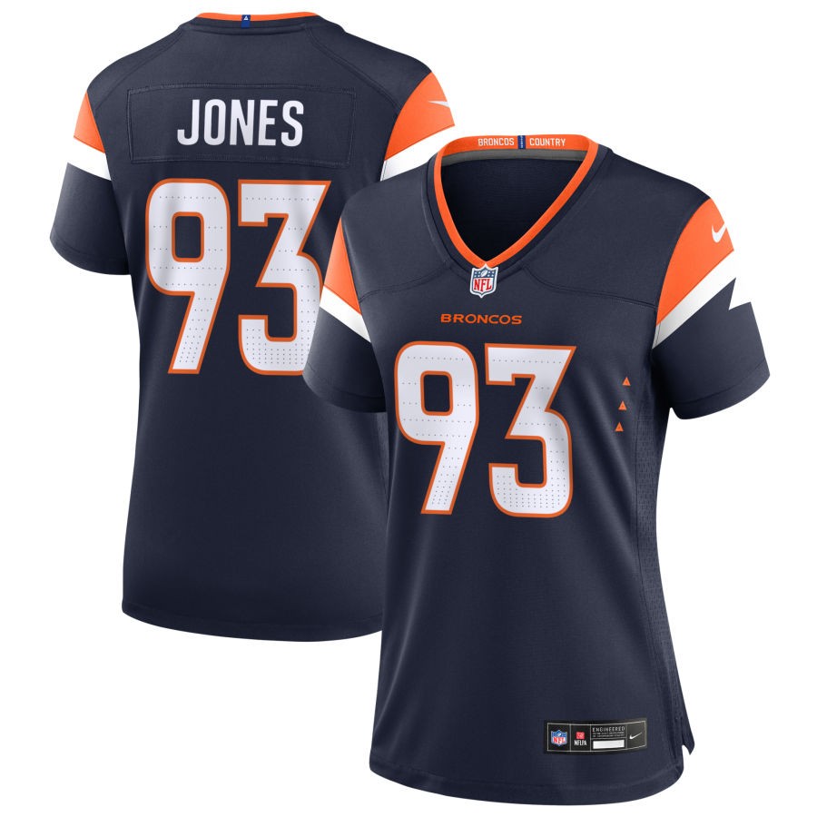 D.J. Jones Women's Nike Navy Denver Broncos Alternate Custom Game Jersey