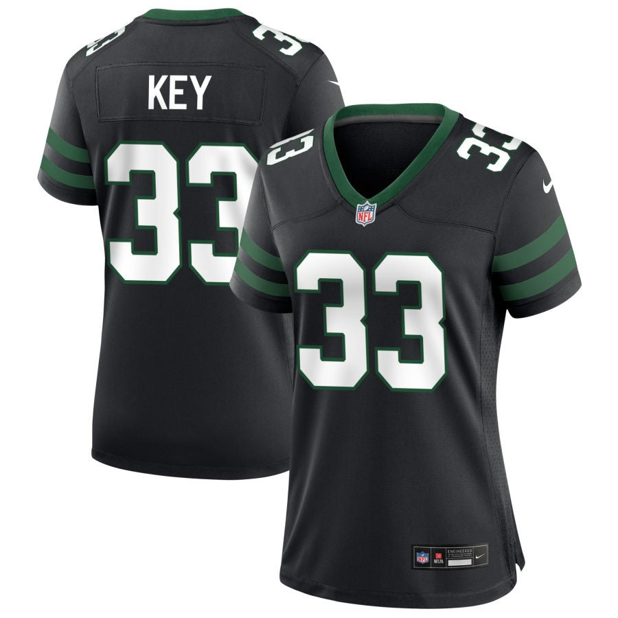 Jaylen Key Women's Nike Legacy Black New York Jets Alternate Custom Game Jersey
