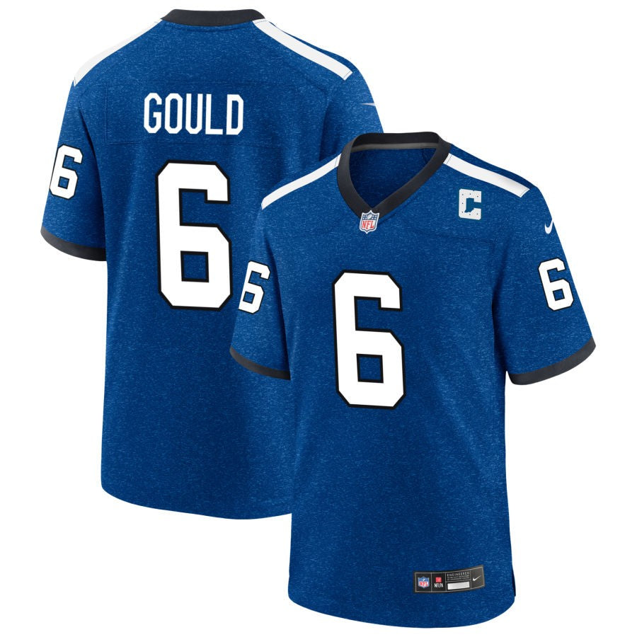 Anthony Gould Men's Nike Blue Indiana Nights Indianapolis Colts Alternate Custom Game Jersey