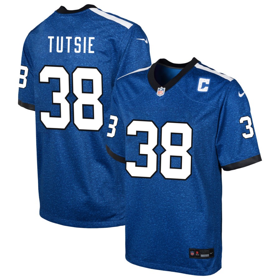 Michael Tutsie Youth Nike Blue Indianapolis Colts Indiana Nights Alternate Custom Game Jersey