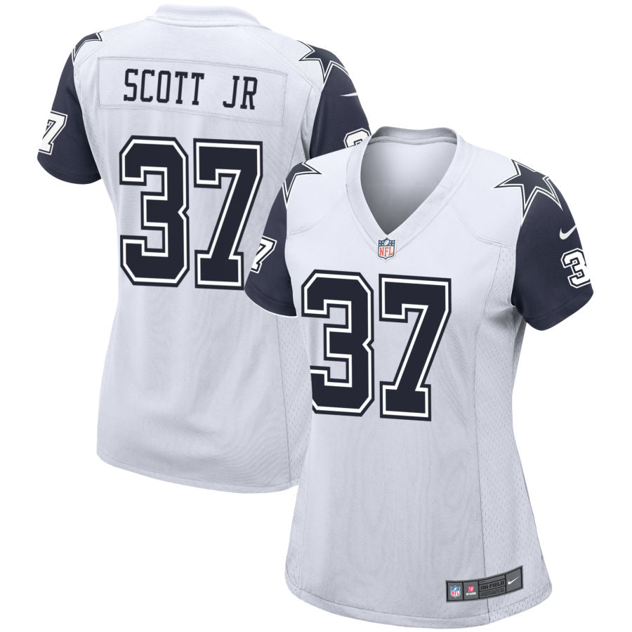 Eric Scott Jr Women's Nike White Dallas Cowboys Alternate Custom Game Jersey