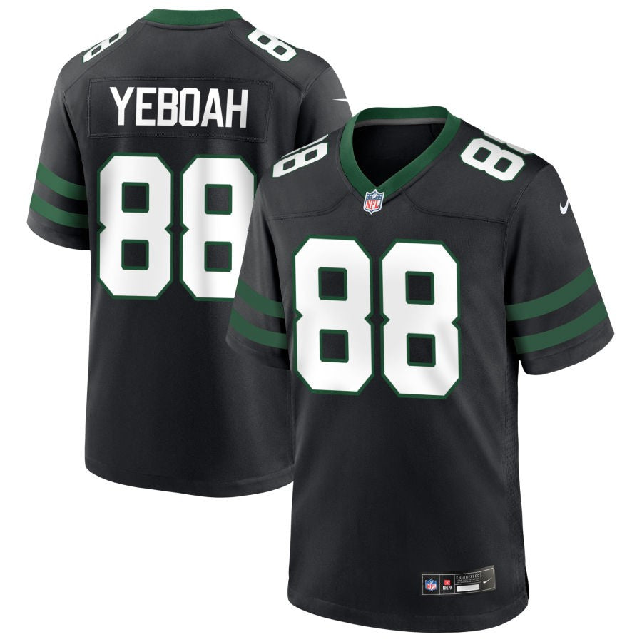 Kenny Yeboah Men's Nike Legacy Black New York Jets Alternate Custom Game Jersey