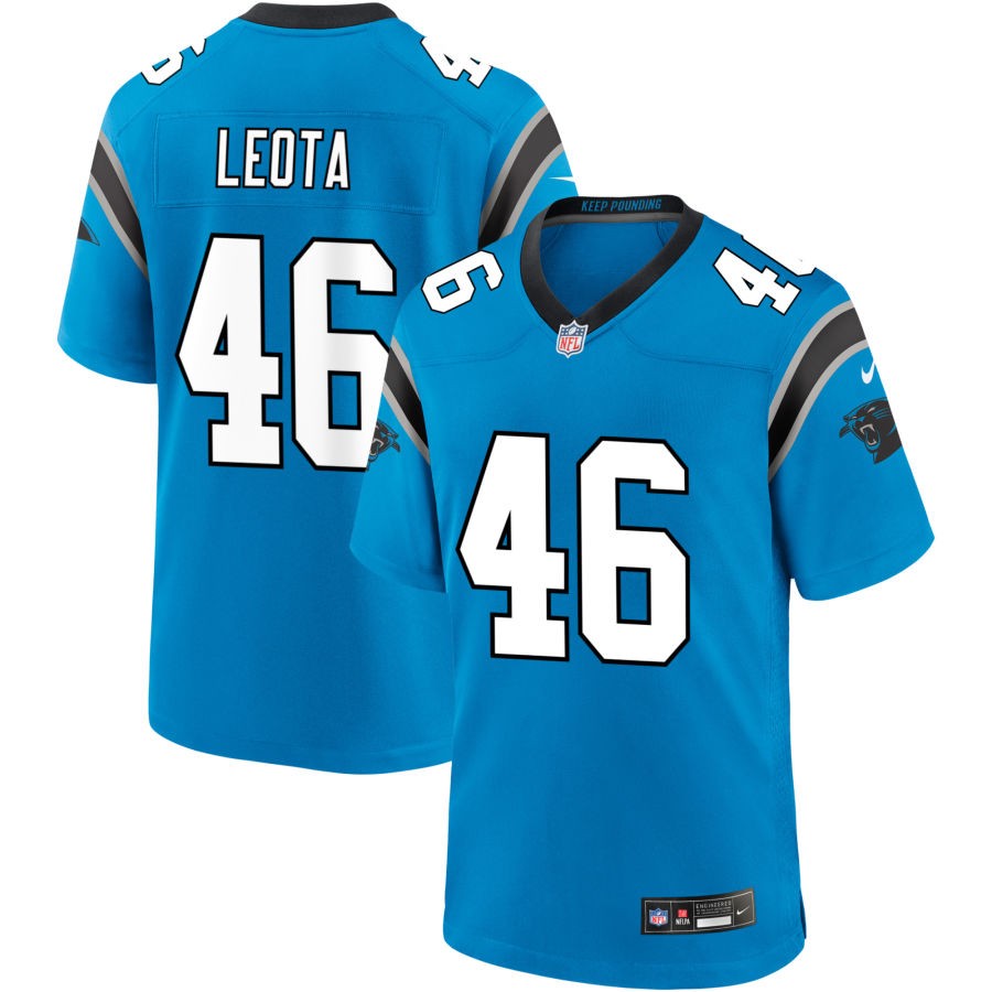 Eku Leota Men's Nike Blue Carolina Panthers Alternate Custom Game Jersey
