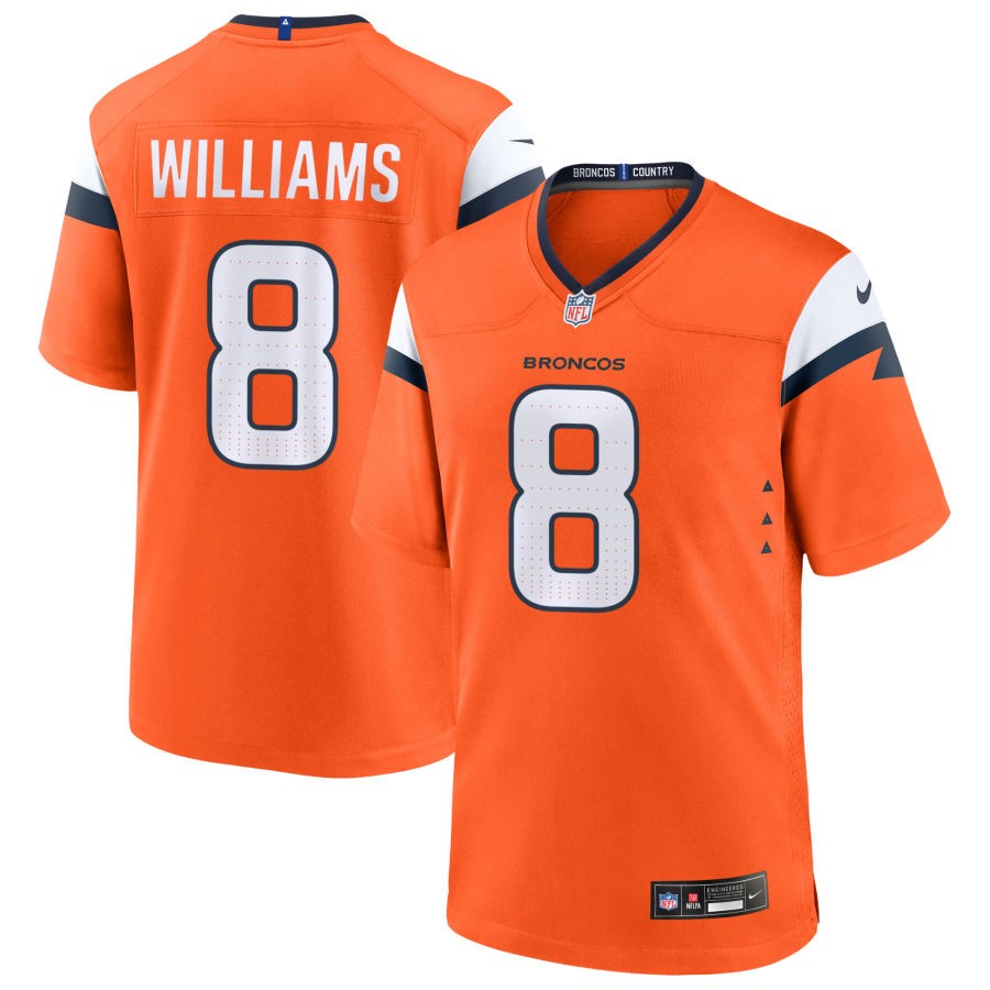 K'Waun Williams Men's Nike Orange Denver Broncos Custom Game Jersey