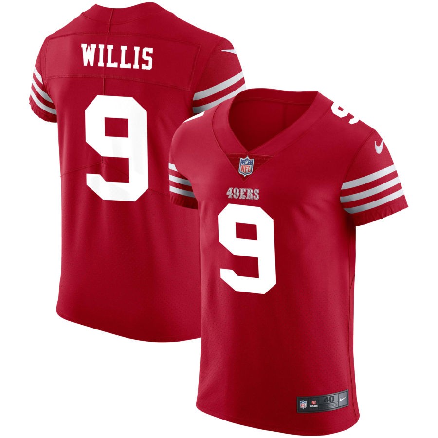 Brayden Willis Men's Nike Scarlet San Francisco 49ers Vapor Elite Custom Jersey