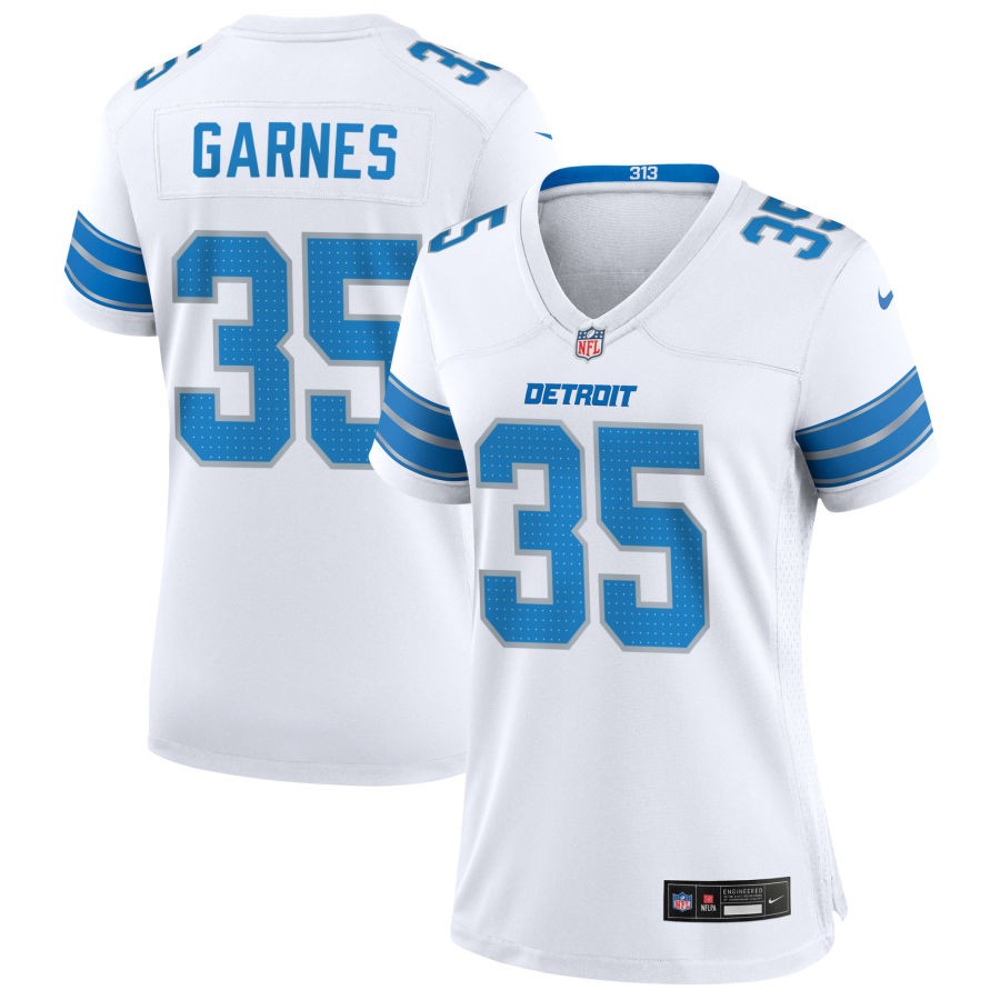 Chelen Garnes Women's Nike White Detroit Lions Custom Game Jersey