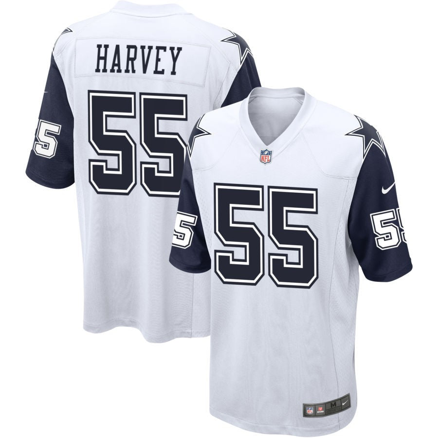 Willie Harvey Men's Nike White Dallas Cowboys Alternate Custom Game Jersey