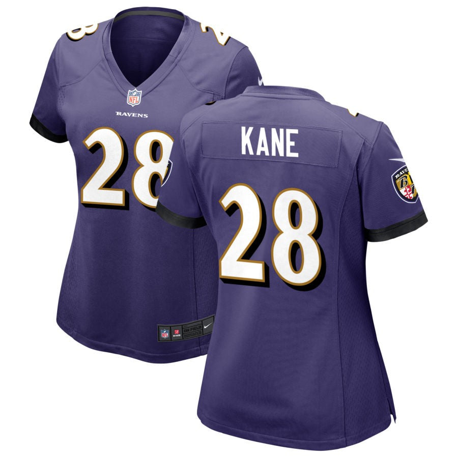 Sanoussi Kane Women's Nike Purple Baltimore Ravens Custom Game Jersey