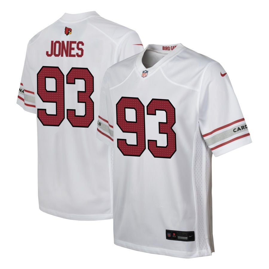 Justin Jones Youth Nike White Arizona Cardinals Custom Game Jersey
