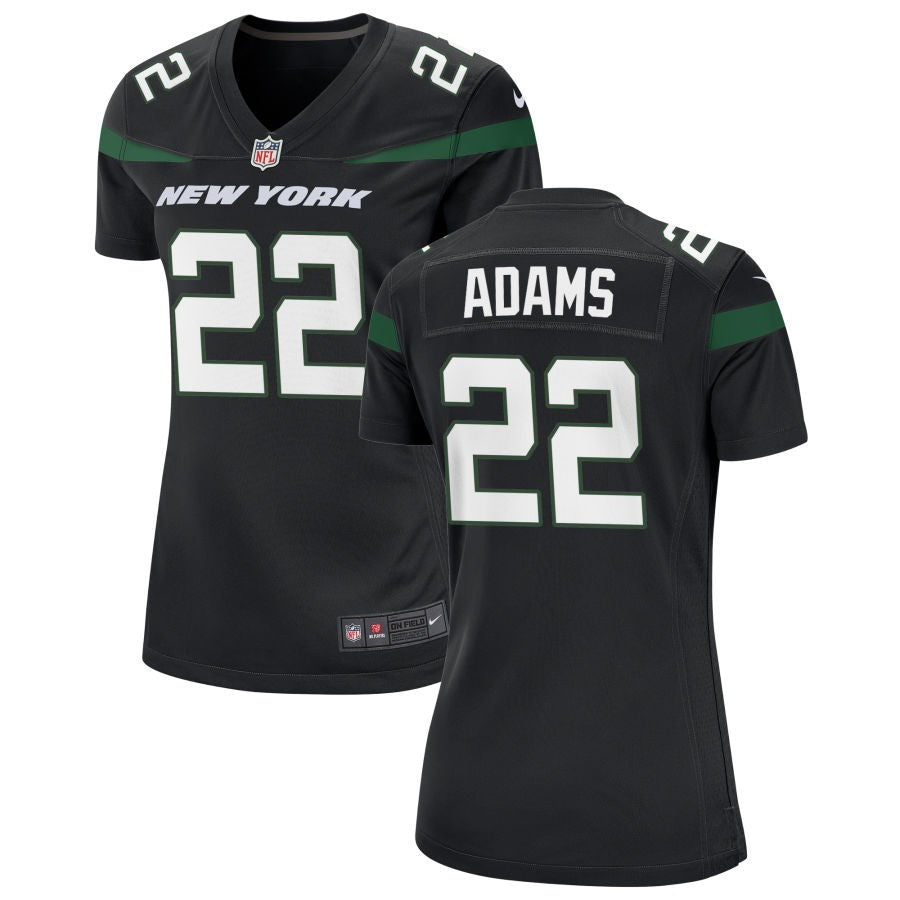 Tony Adams Women's Nike Stealth Black New York Jets Alternate Custom Game Jersey