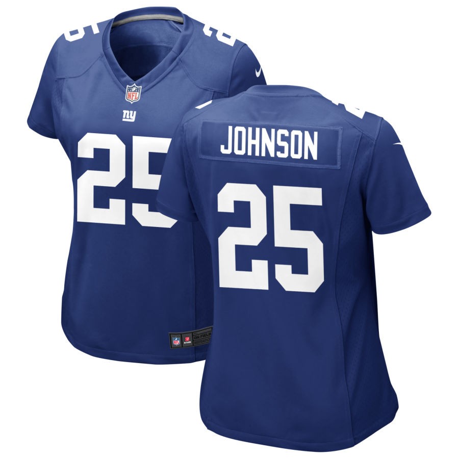 Alex Johnson Women's Nike Royal New York Giants Custom Jersey