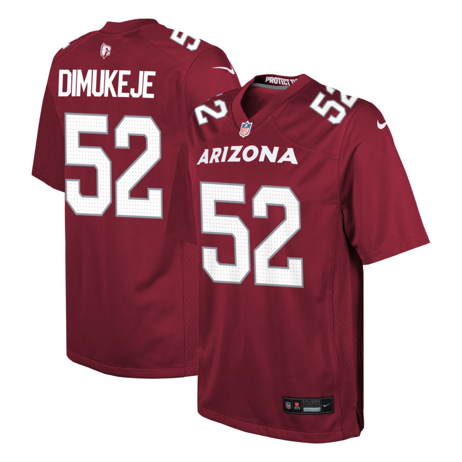 Victor Dimukeje Youth Nike Cardinal Arizona Cardinals Custom Game Jersey