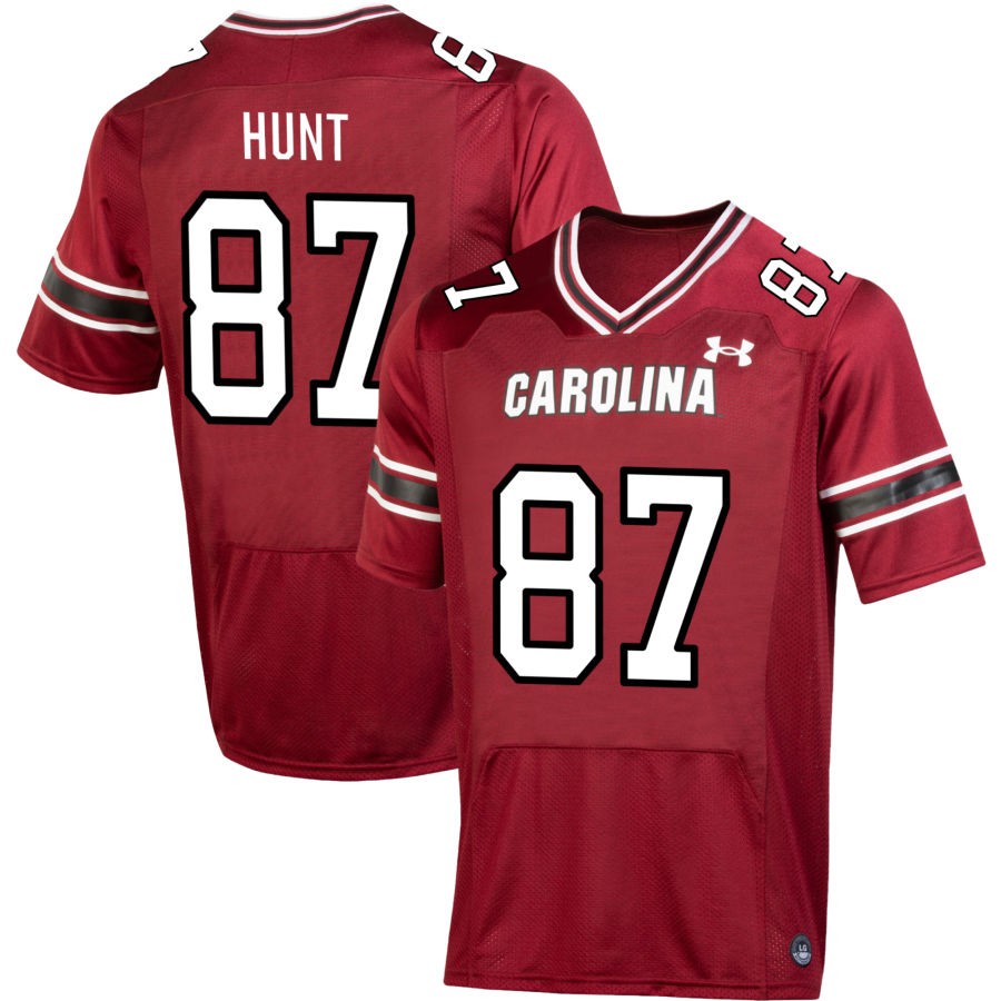 Brady Hunt Men's Under Armour Garnet South Carolina Gamecocks NIL Pick-A-Player Replica Football Jersey