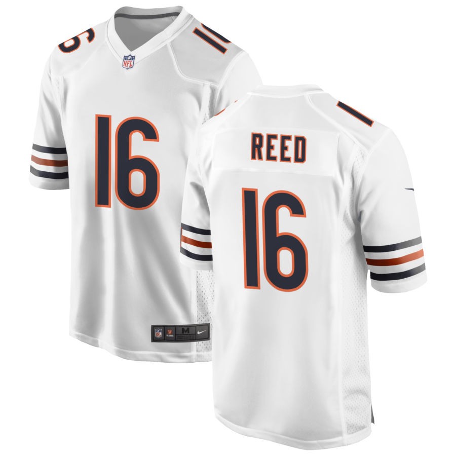 Austin Reed Men's Nike White Chicago Bears Custom Game Jersey