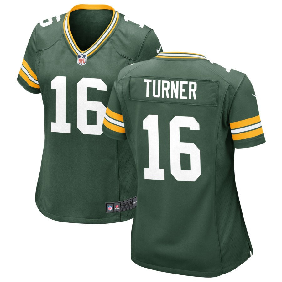 James Turner Women's Nike Green Green Bay Packers Custom Game Jersey