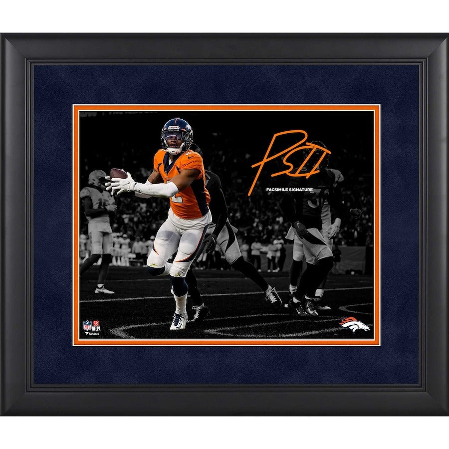 Patrick Surtain II Denver Broncos Facsimile Signature Framed Photograph