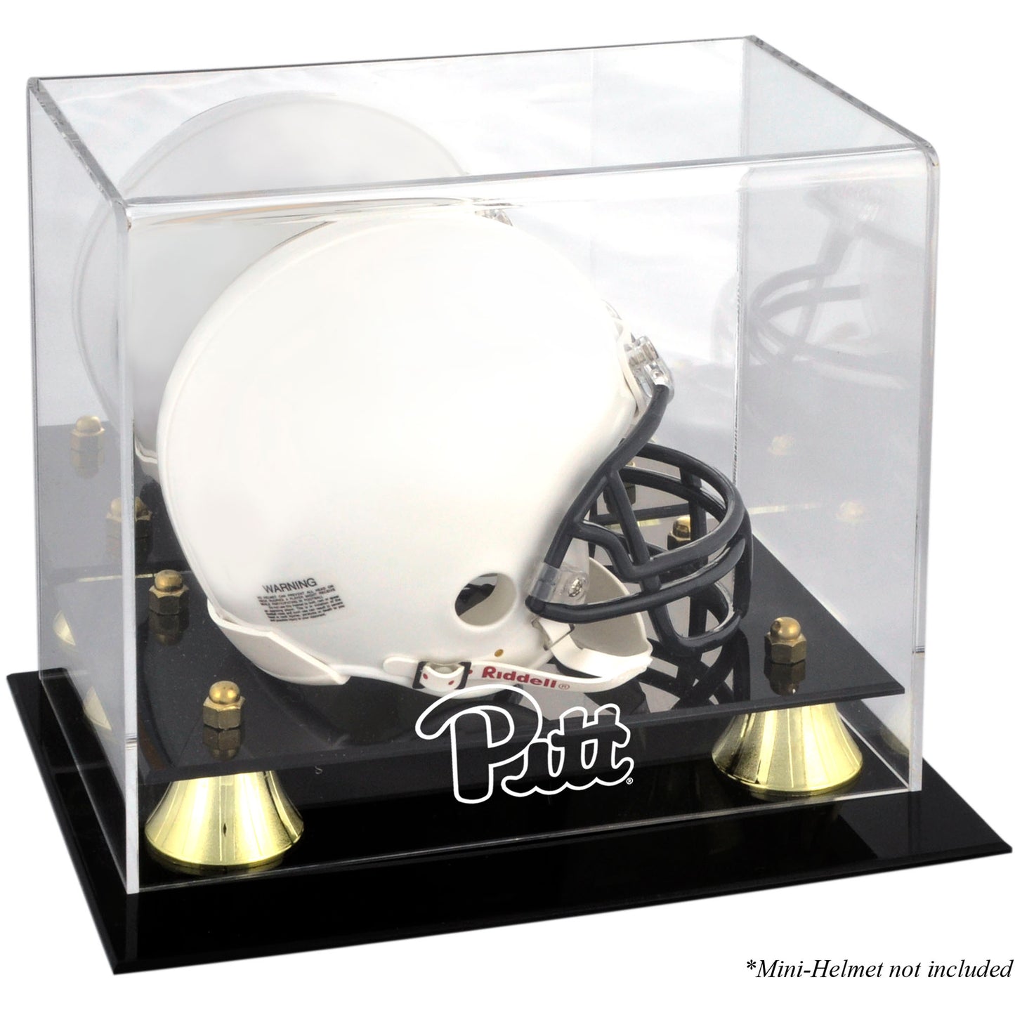 Pittsburgh Panthers Golden Classic Logo Mini Helmet Display Case
