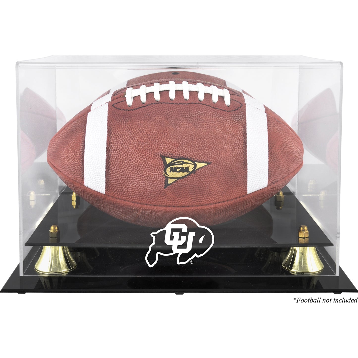 Colorado Buffaloes Golden Classic Football Display Case with Mirror Back