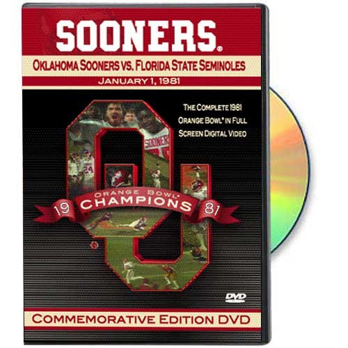 Oklahoma Sooners 1981 Orange Bowl National Championship Game DVD