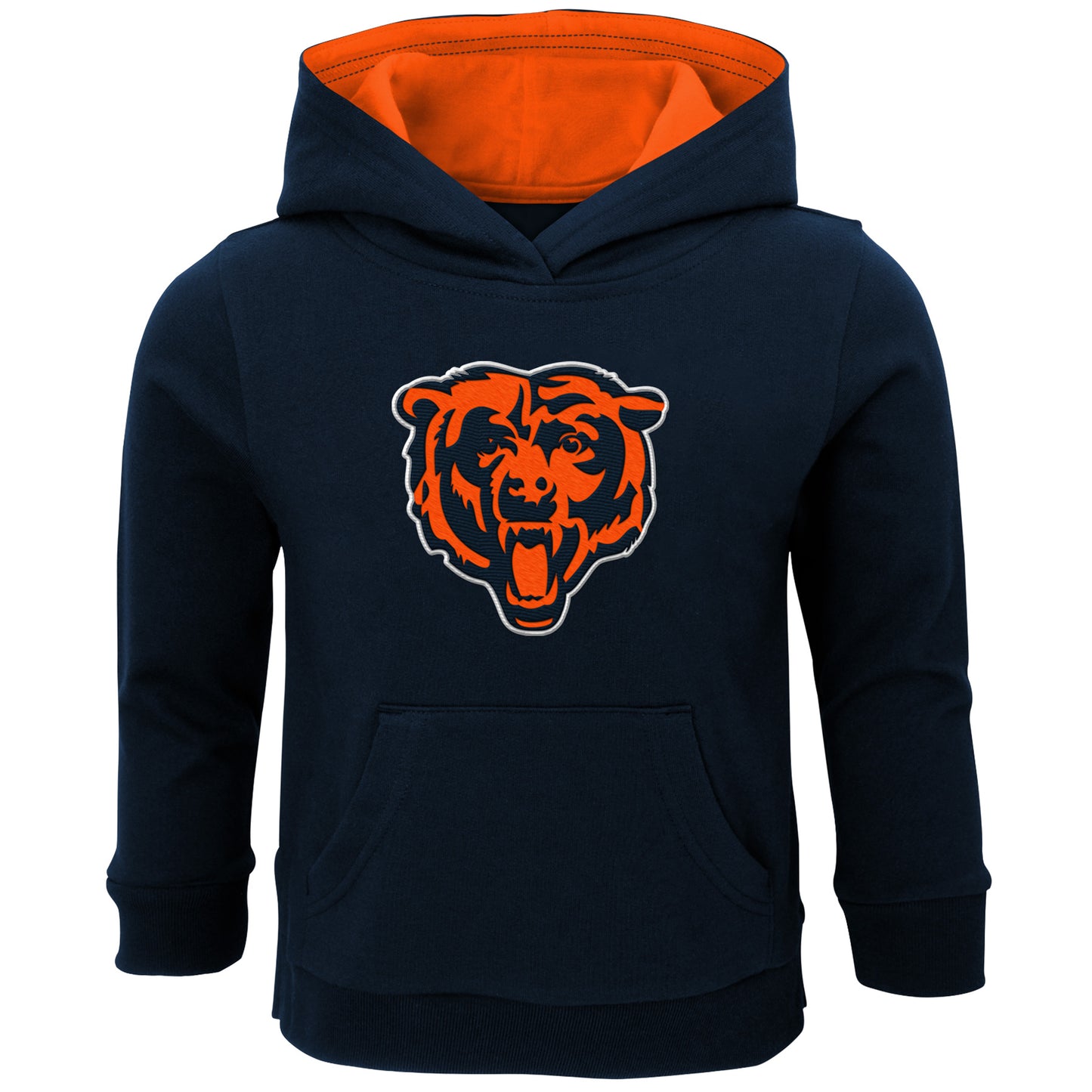 Chicago Bears Toddler Fan Gear Primary Logo Pullover Hoodie - Navy Blue