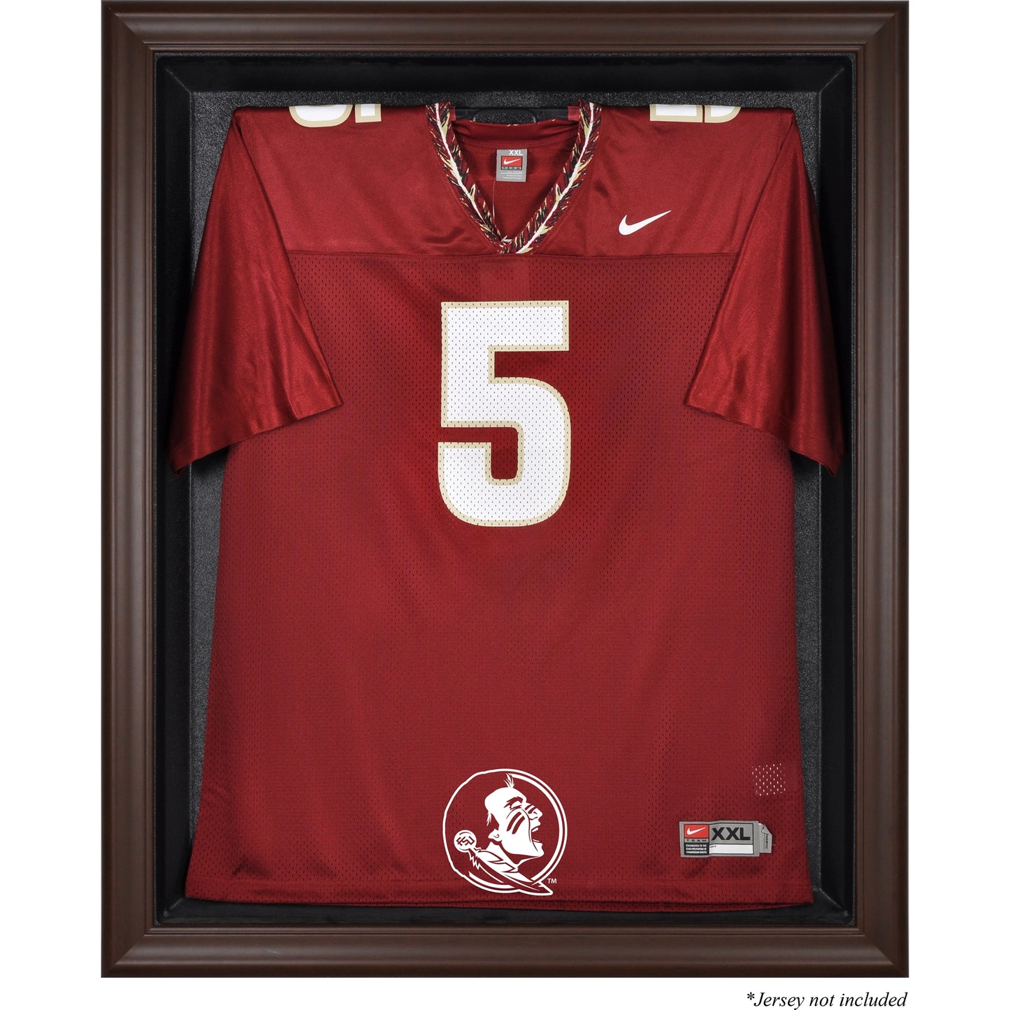 Florida State Seminoles (FSU) Brown Framed (2014 - Present Logo) Jersey Display Case