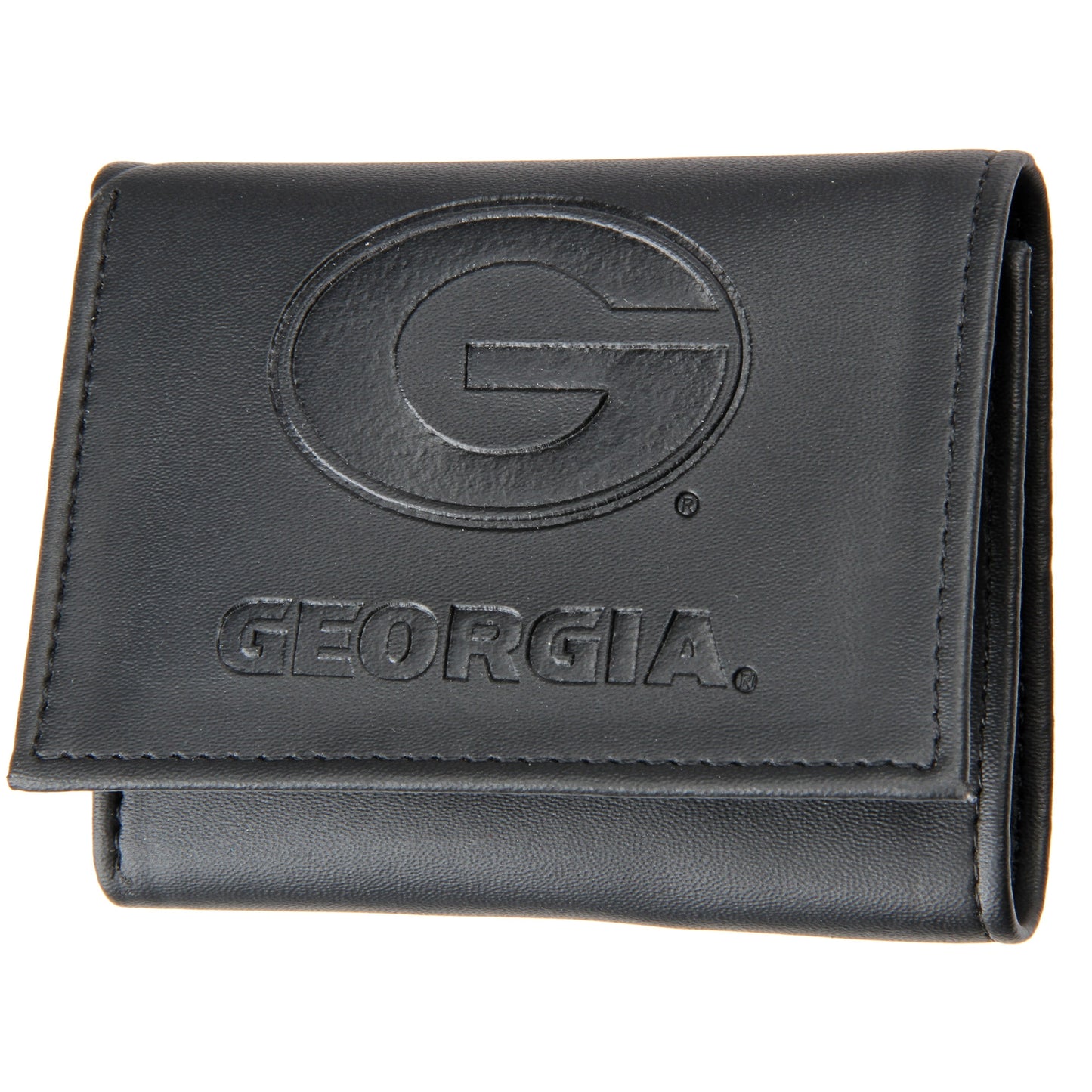 Men's Black Georgia Bulldogs Hybrid Tri-Fold Wallet