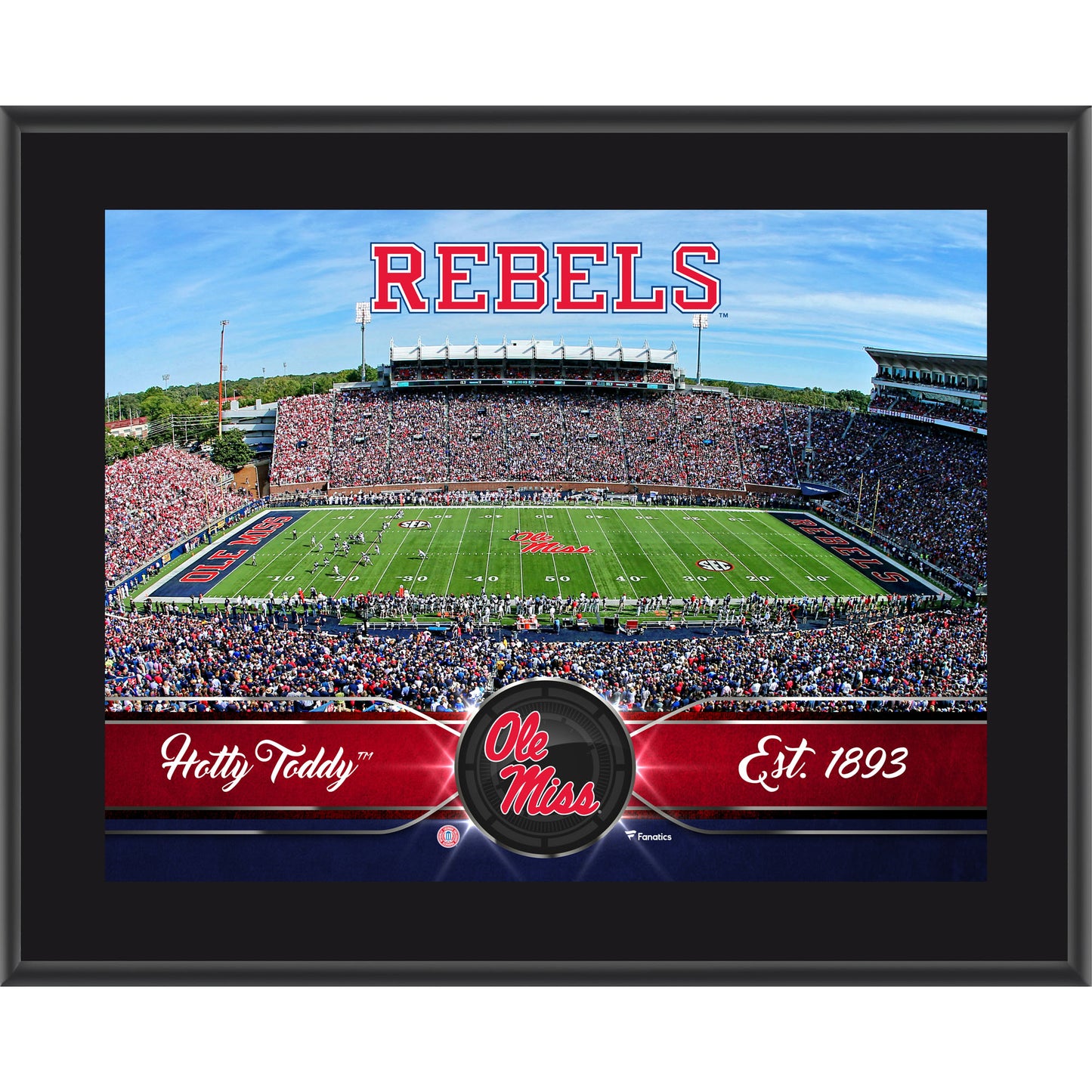 Ole Miss Rebels 10.5" x 13" Sublimated Team Plaque