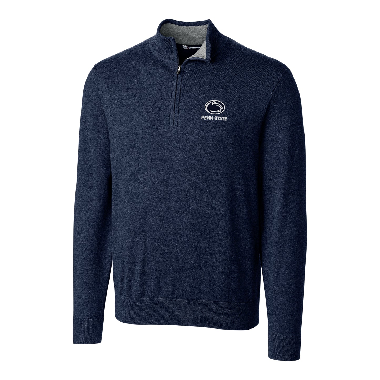 Men's Cutter & Buck Navy Penn State Nittany Lions Big & Tall Lakemont Half-Zip Jacket