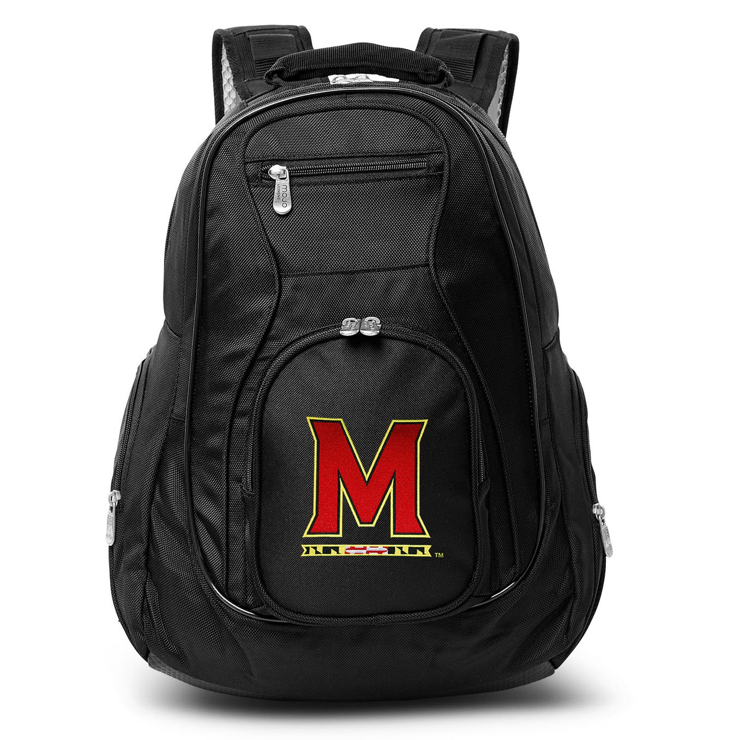 MOJO Black Maryland Terrapins 19'' Laptop Travel Backpack