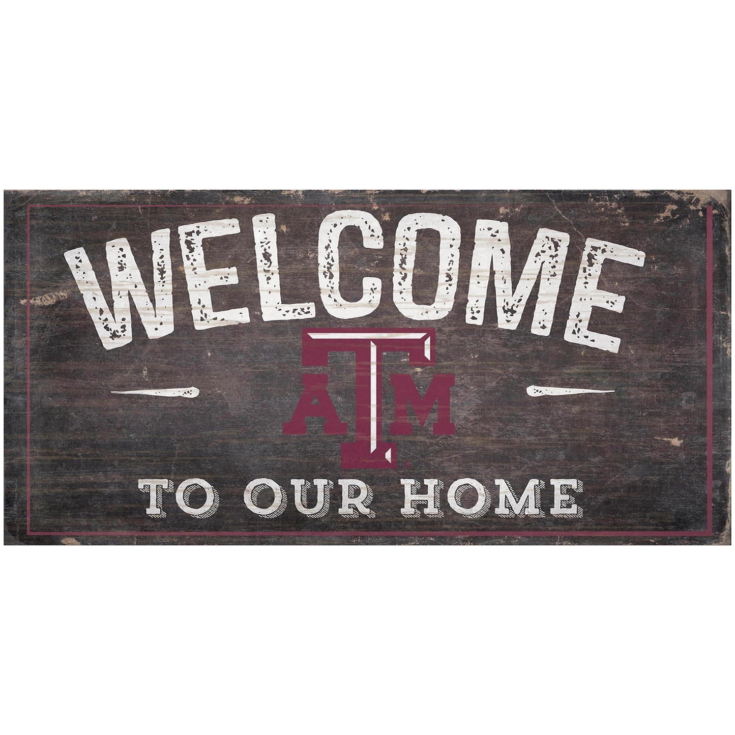 Texas A&M Aggies 6" x 12" Welcome To Our Home Sign