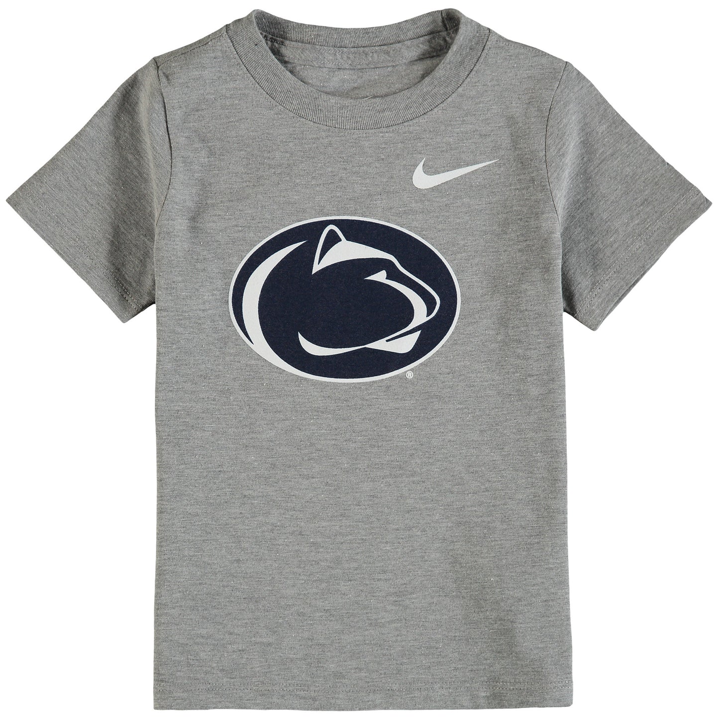 Toddler Nike Heathered Gray Penn State Nittany Lions Logo T-Shirt
