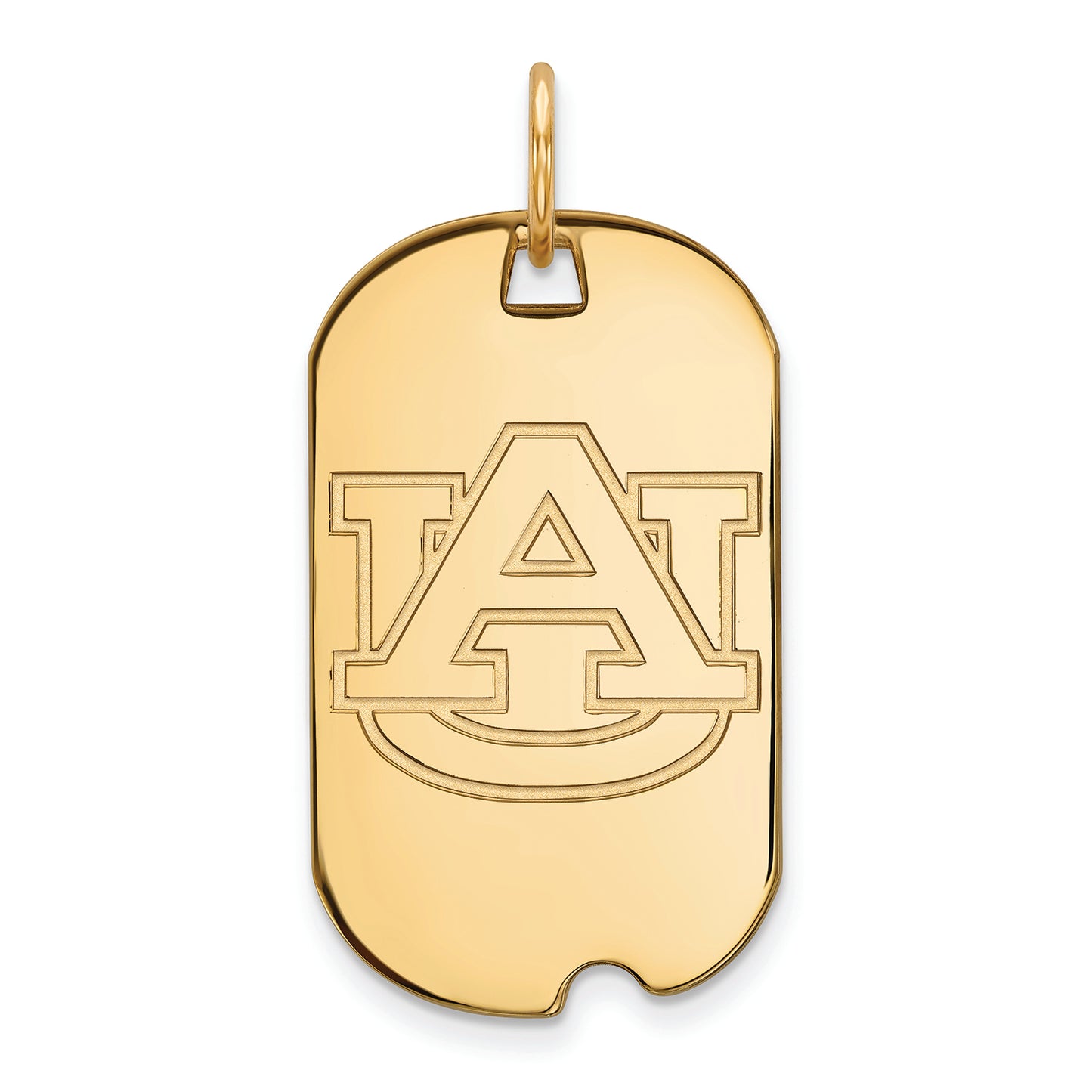 Women's Auburn Tigers Gold Plated Small Dog Tag