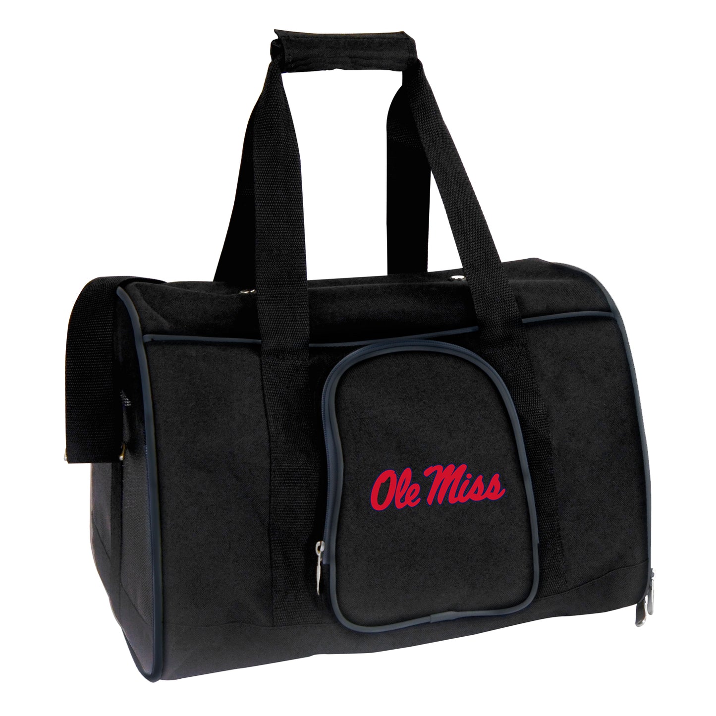 Black Ole Miss Rebels Small 16" Pet Carrier