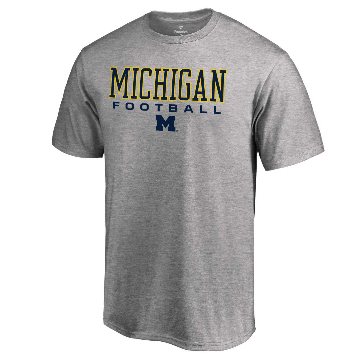 Men's Heathered Gray Michigan Wolverines True Sport Football T-Shirt