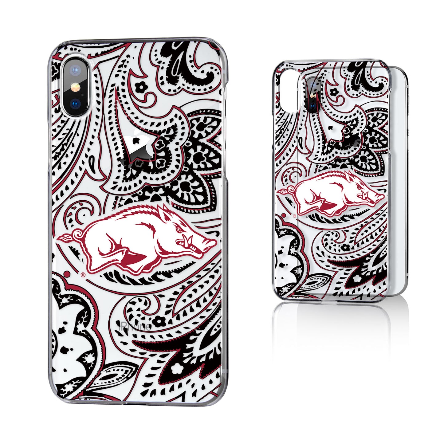 Arkansas Razorbacks Paisley iPhone Clear Case