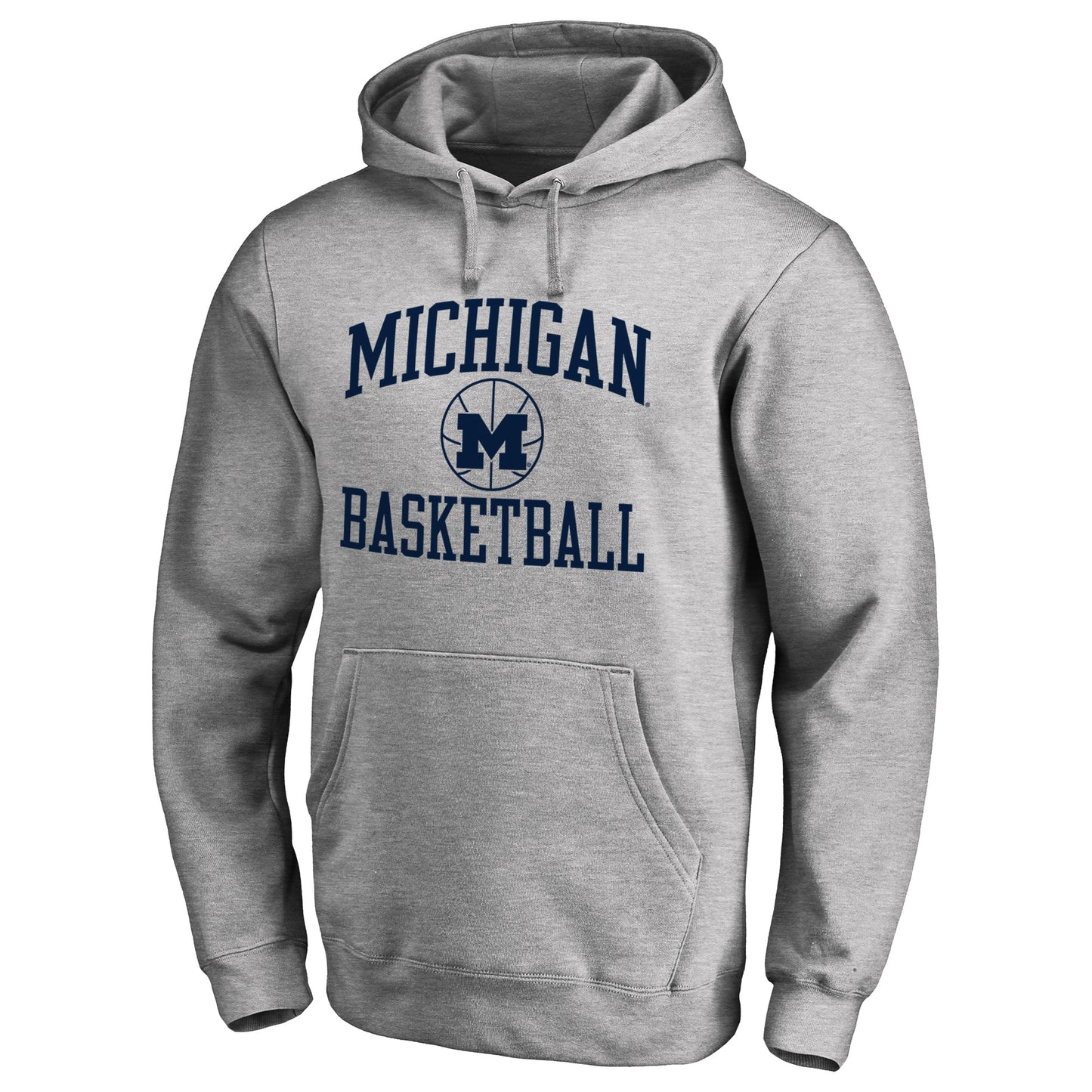 Men's Heathered Gray Michigan Wolverines In Bounds Pullover Hoodie