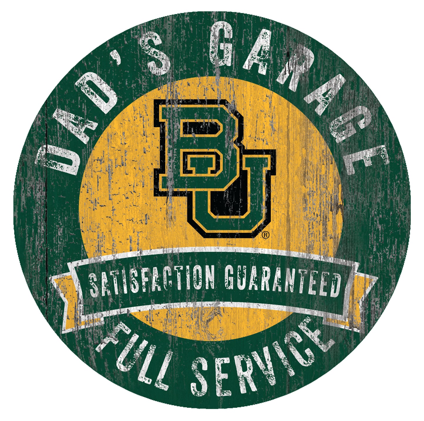 Baylor Bears 12" x 12" Dad's Garage Sign