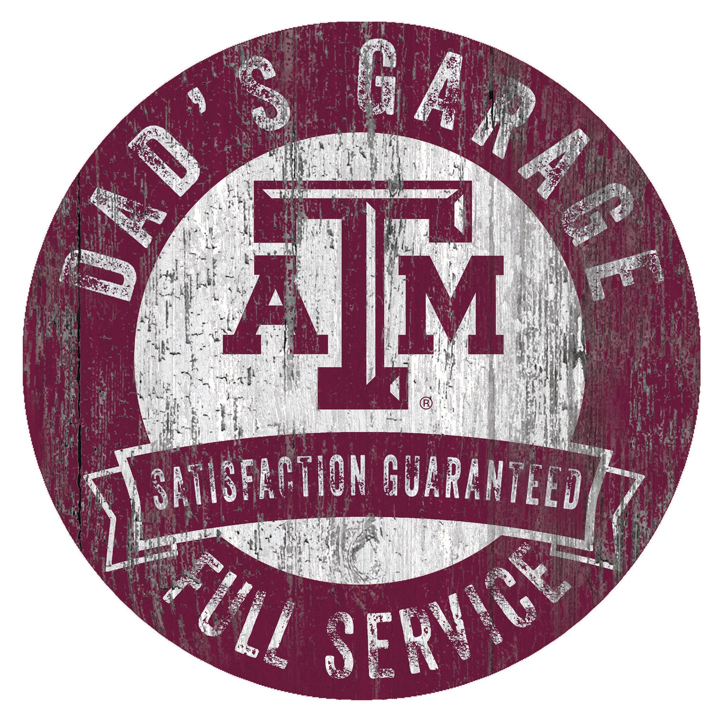 Texas A&M Aggies 12" x 12" Dad's Garage Sign