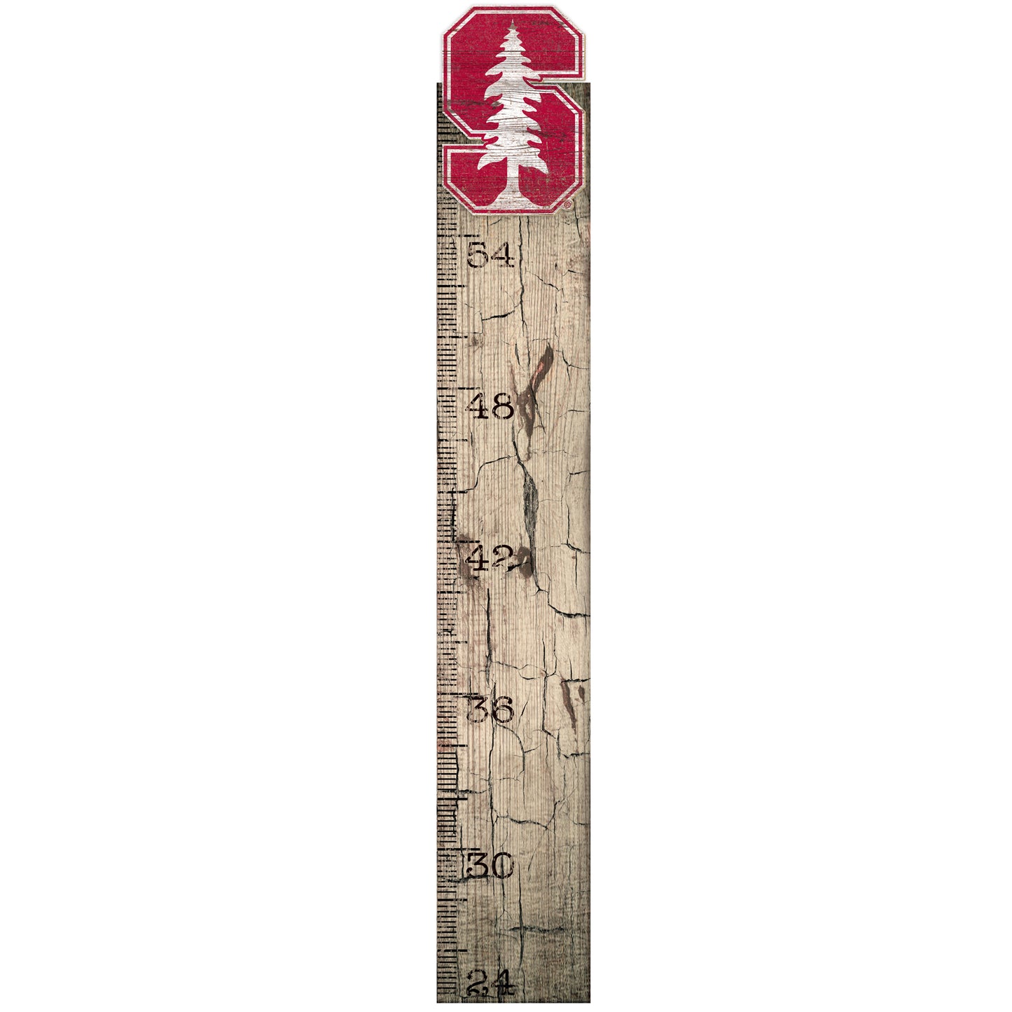 Stanford Cardinal 6" x 36" Growth Chart Sign