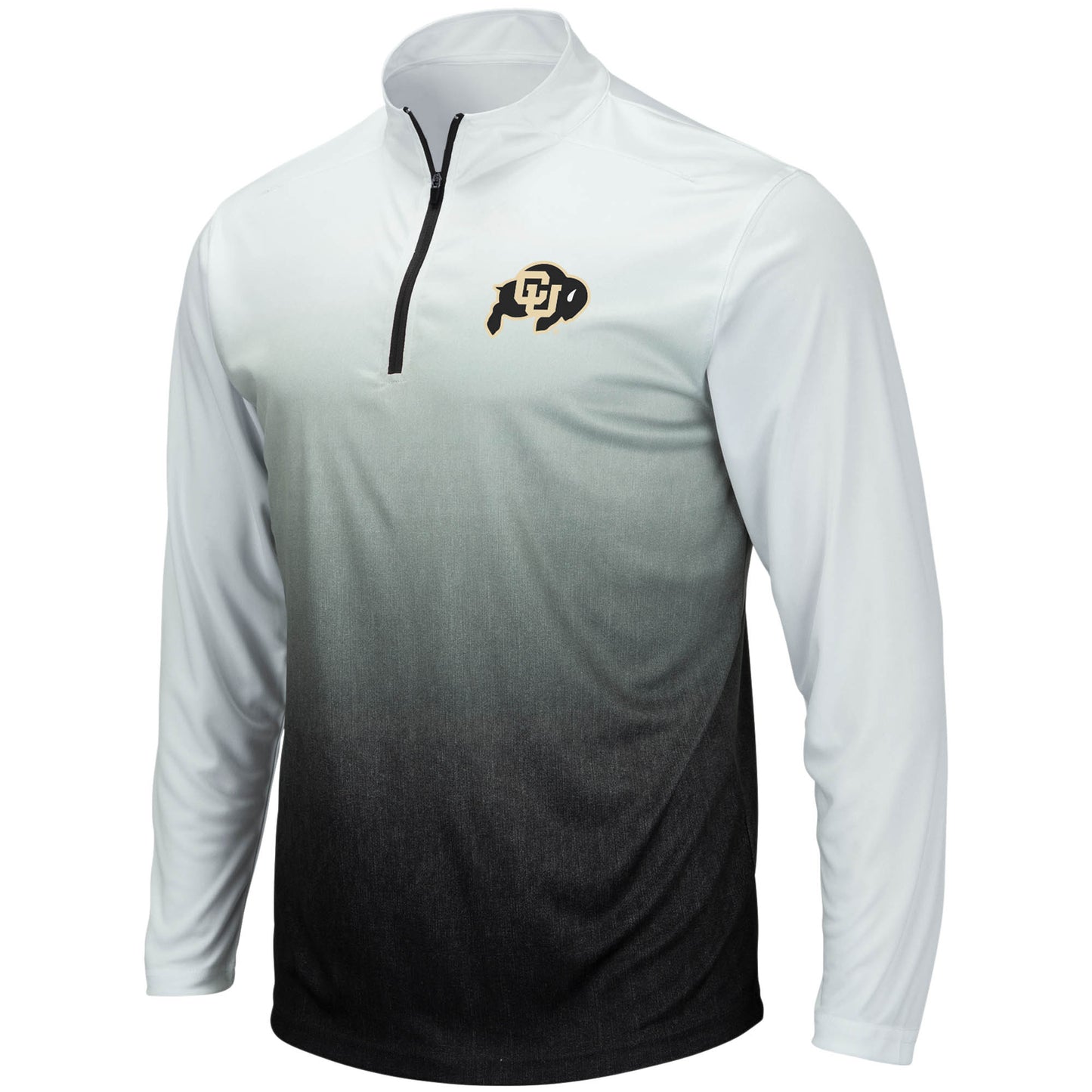 Men's Colosseum Gray Colorado Buffaloes Magic Team Logo Quarter-Zip Jacket