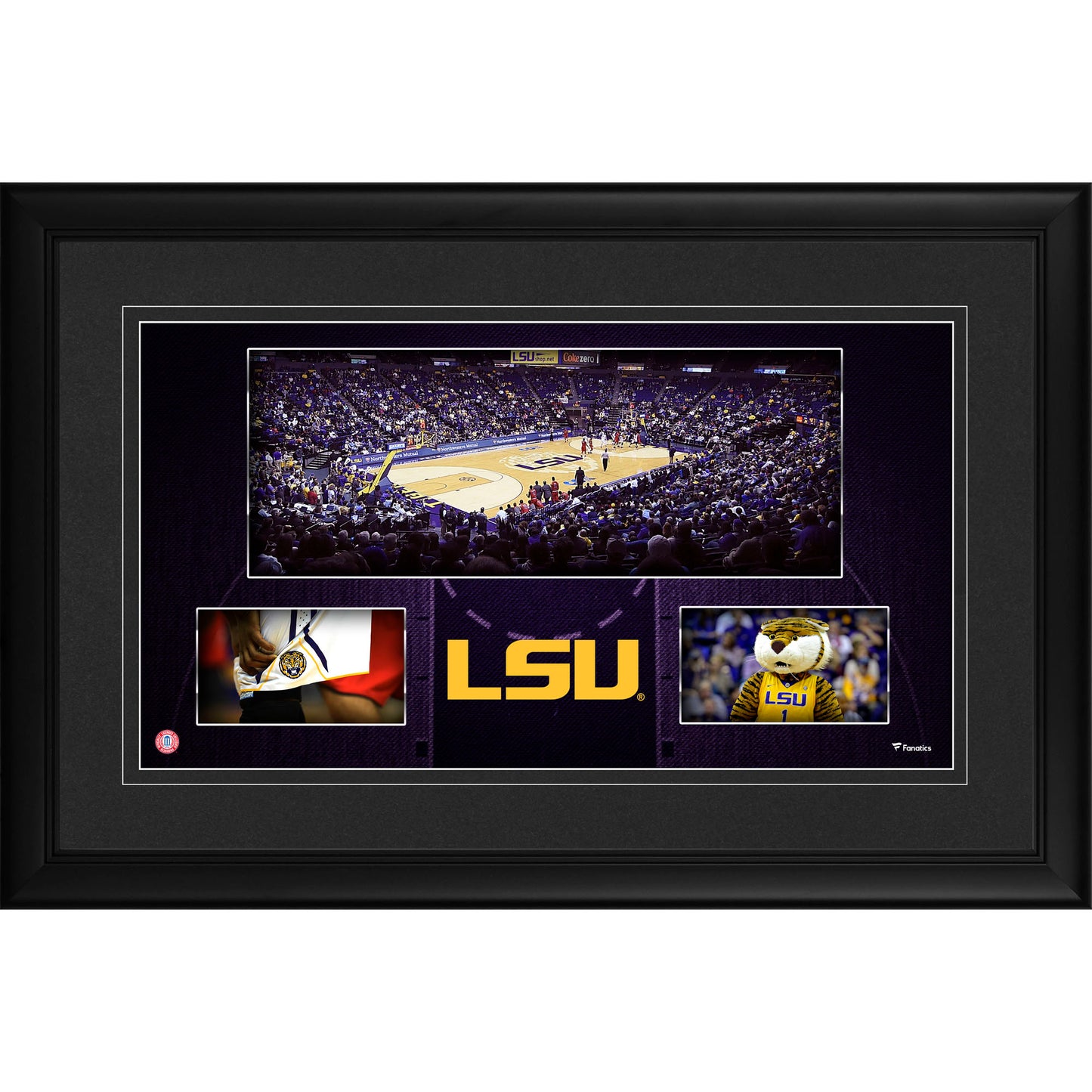 Louisiana State Tigers Framed 10'' x 18'' Pete Maravich Assembly Center Panoramic Collage