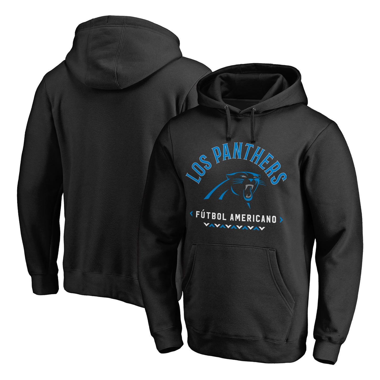 Men's NFL Pro Line Black Carolina Panthers Futbol Americano Pullover Hoodie