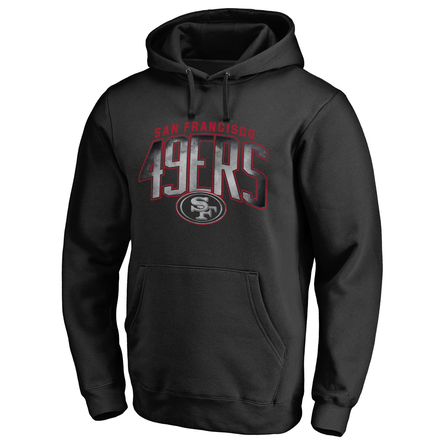 Men's NFL Pro Line Black San Francisco 49ers Arch Smoke Pullover Hoodie
