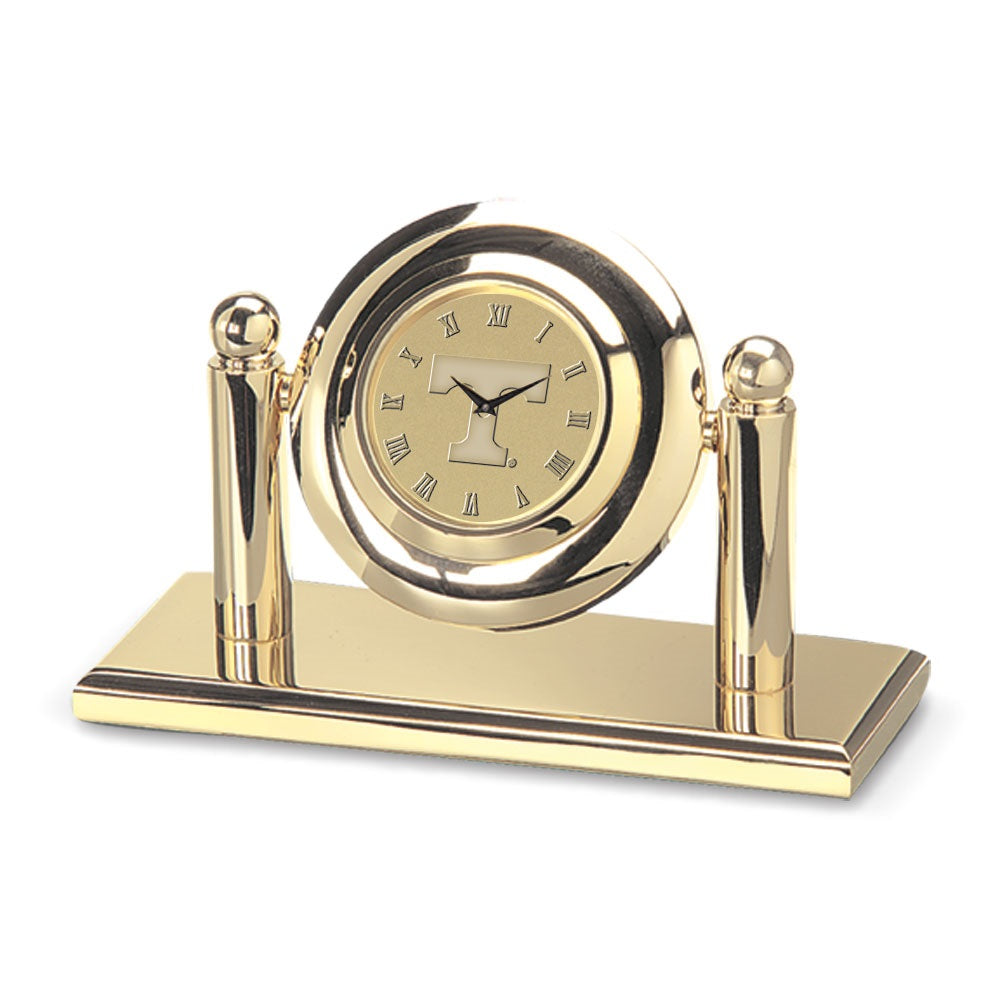 Gold Tennessee Volunteers Arcade Clock