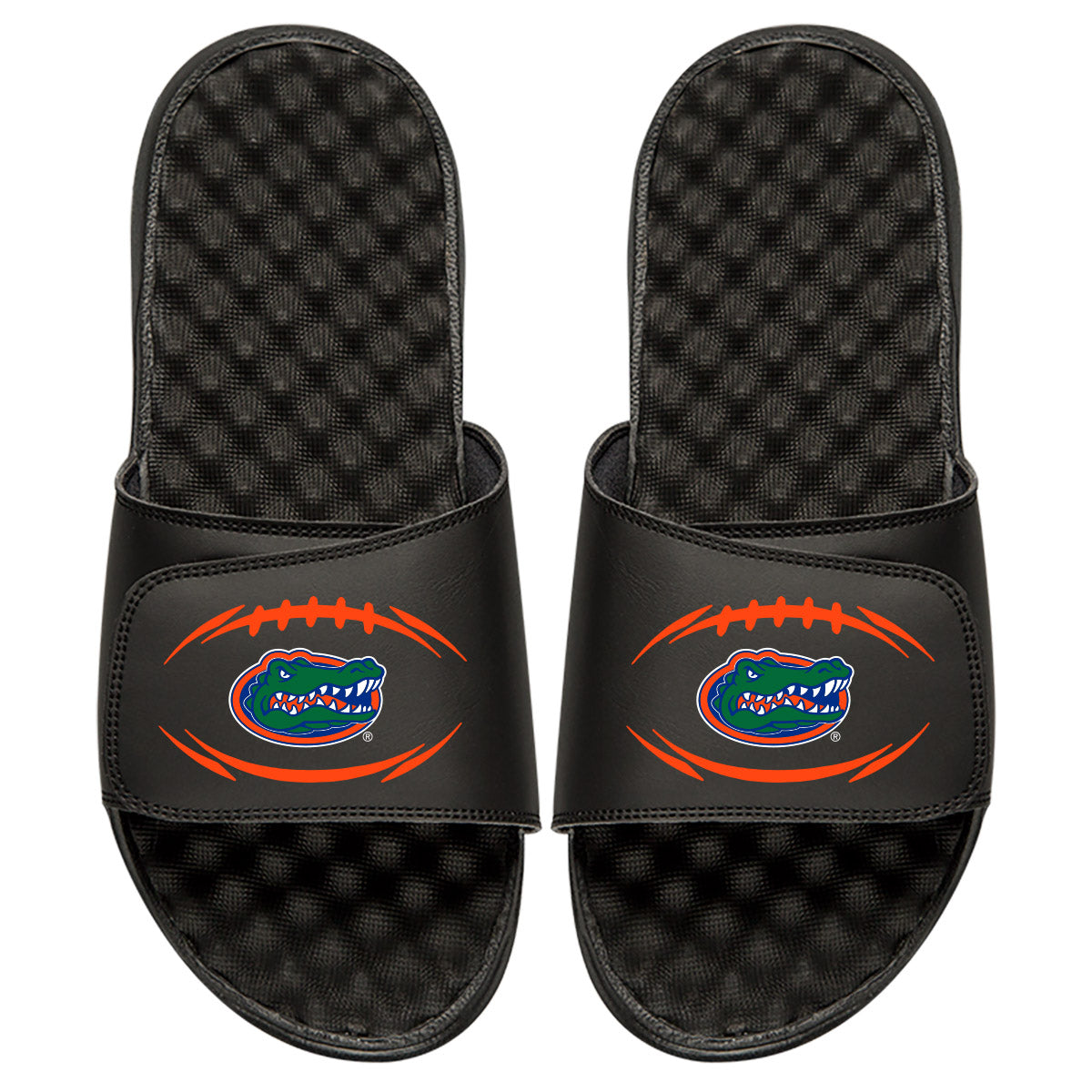 Youth ISlide Black Florida Gators Football Logo Slide Sandals