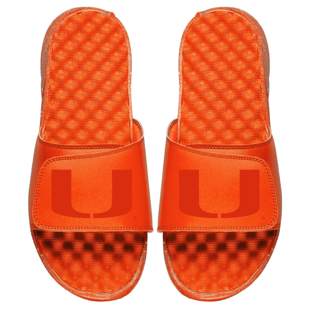 Youth ISlide Orange Miami Hurricanes Tonal Slide Sandals
