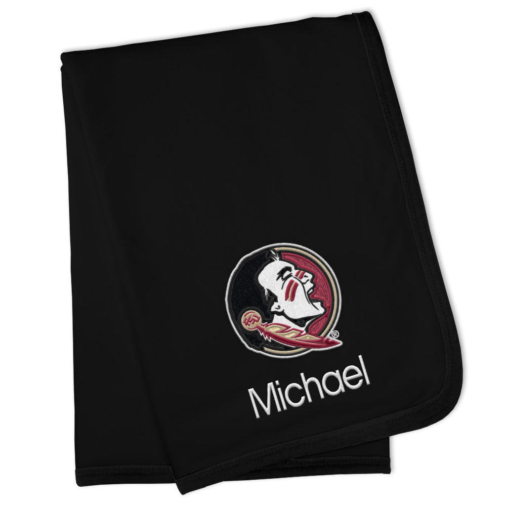 Black Chad & Jake Florida State Seminoles Personalized Blanket