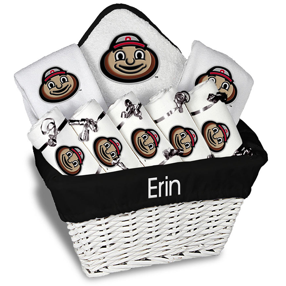 White Chad & Jake Ohio State Buckeyes NCAA Personalized Large Gift Basket