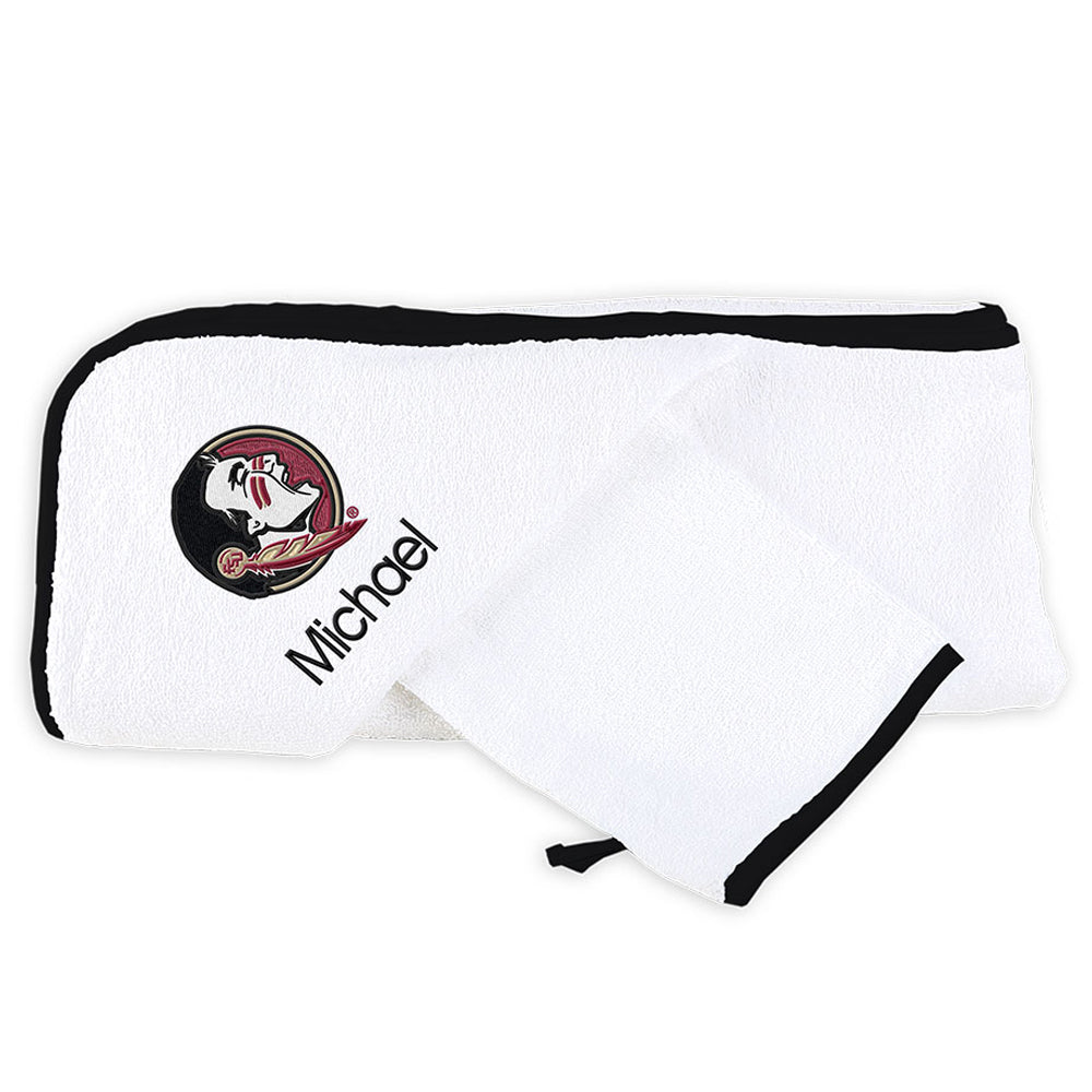 White Chad & Jake Florida State Seminoles Personalized NCAA Towel Set