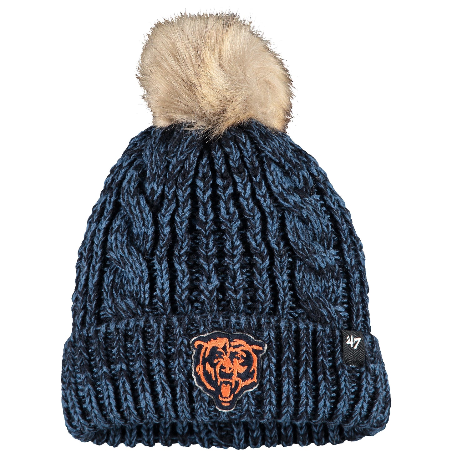 Women's '47 Navy Chicago Bears Team Color Meeko Cuffed Knit Hat